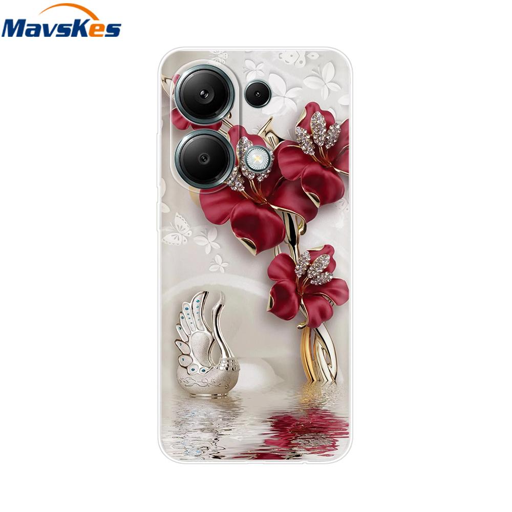For Redmi Note 13 4G 5G Case Fashion Panda Phone Cover For Xiaomi Redmi Note 13 Pro 4G 5G Cases 13Pro Plus Soft Silicone Funda