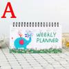 1Pcs Notebook Portable Agenda Diary Journal Weekly Monthly Planner School Supplies Stationary Organizer Schedule Writing Pads
