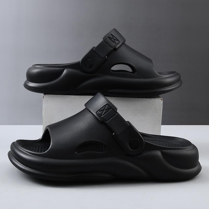 Men's sandals casual color matching fashion versatile summer comfortable breathable room outdoor two wear trendy men's slippers