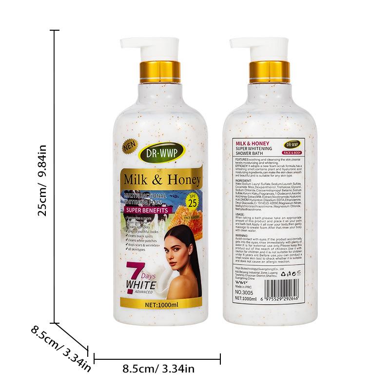 Gel Douche Exfoliant Curcuma Parfum Longue Durée Nettoyant & Exfoliant Gel Douche Pot Extra Large 1000ml