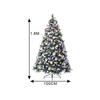Eco-friendly Flame-retardant Christmas Tree with Red Berries and White Greenery