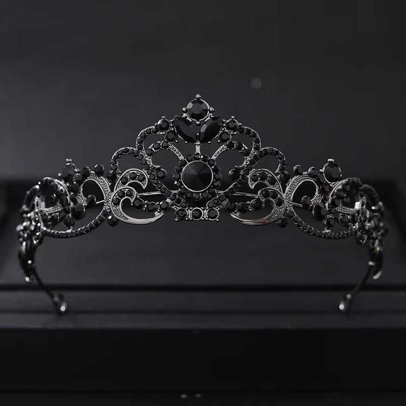 Barocke Kristall Diademe und Kronen Strass-Abschlussball Diadem Stirnband Braut Hochzeit Haar Accessoires Schmuck Krone Diadem Für Frauen