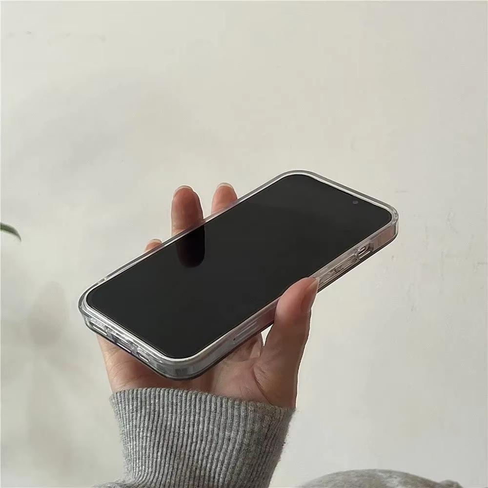 Roztomilý Doplňkový Barevný Blok Odpovídající Kostkované Průhledné Pouzdro Pro iPhone 16 15 14 13 12 11 Pro Max XS XR X SE 7 8 Plus Kostkovaný Měkký Kryt