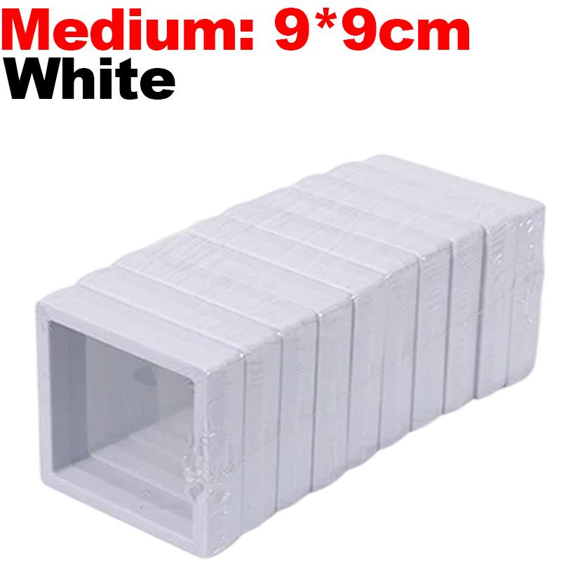 20pcs White Black Transparent Floating Display Box Plastic Film Jewelry Packaging Box Jewelry Necklace Ring Collect Storage Box