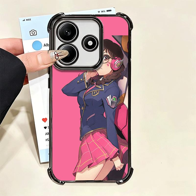 O-Overwatchs D-DVA Soft Phone Case For Xiaomi Poco X7 X8 Pro Max X6 X5 X3 F8 Ultra F7 M8 M7 M5S Redmi 15C 15A 15 14C 13C 12C 13