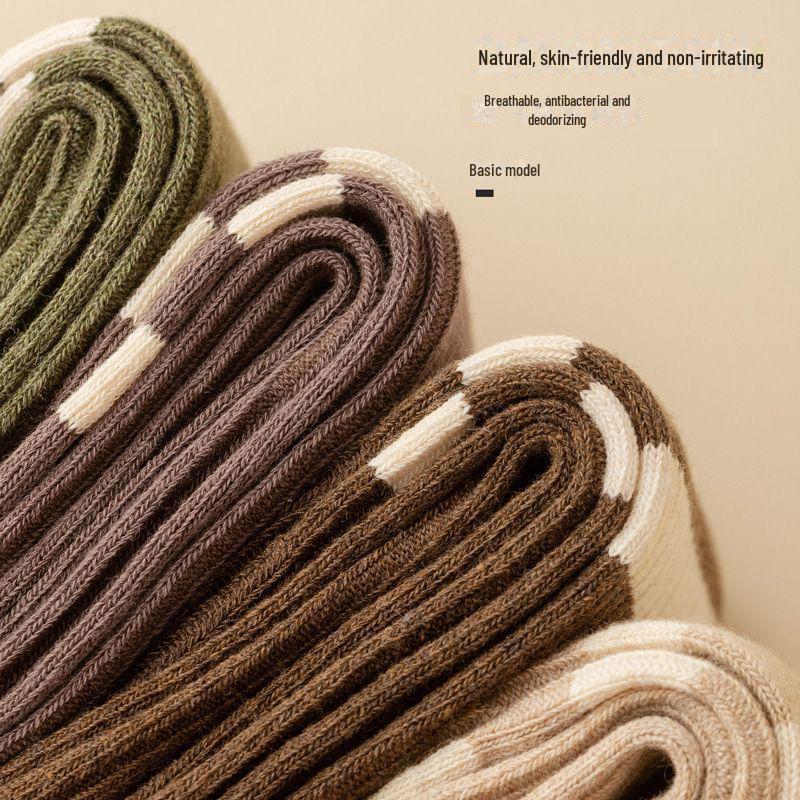 Damen Japanische JK Slim Wadensocken - Schwarze Kniestrümpfe für Frühling & Herbst