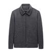 Spring and Autumn New Men's Wool Jacket Fashion Soft and Thick Business Casual Lapel Men's Middle-aged and Youth Jacket