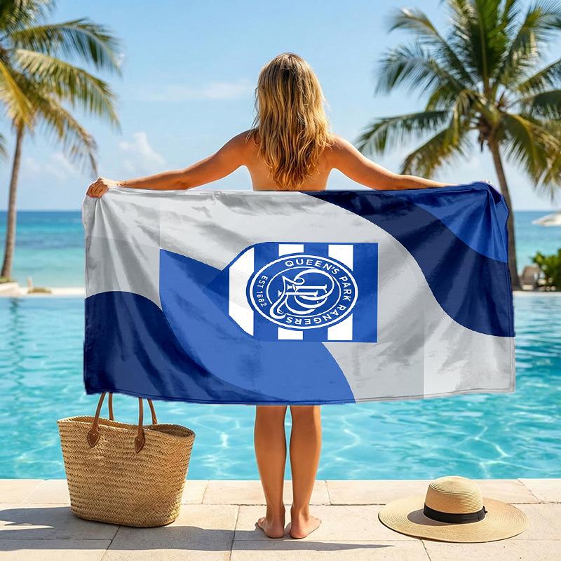 Telo da Spiaggia Calcio Queens Park Rangers Microfibra Morbida Asciugatura Rapida Assorbente per Spiaggia Piscina Viaggio