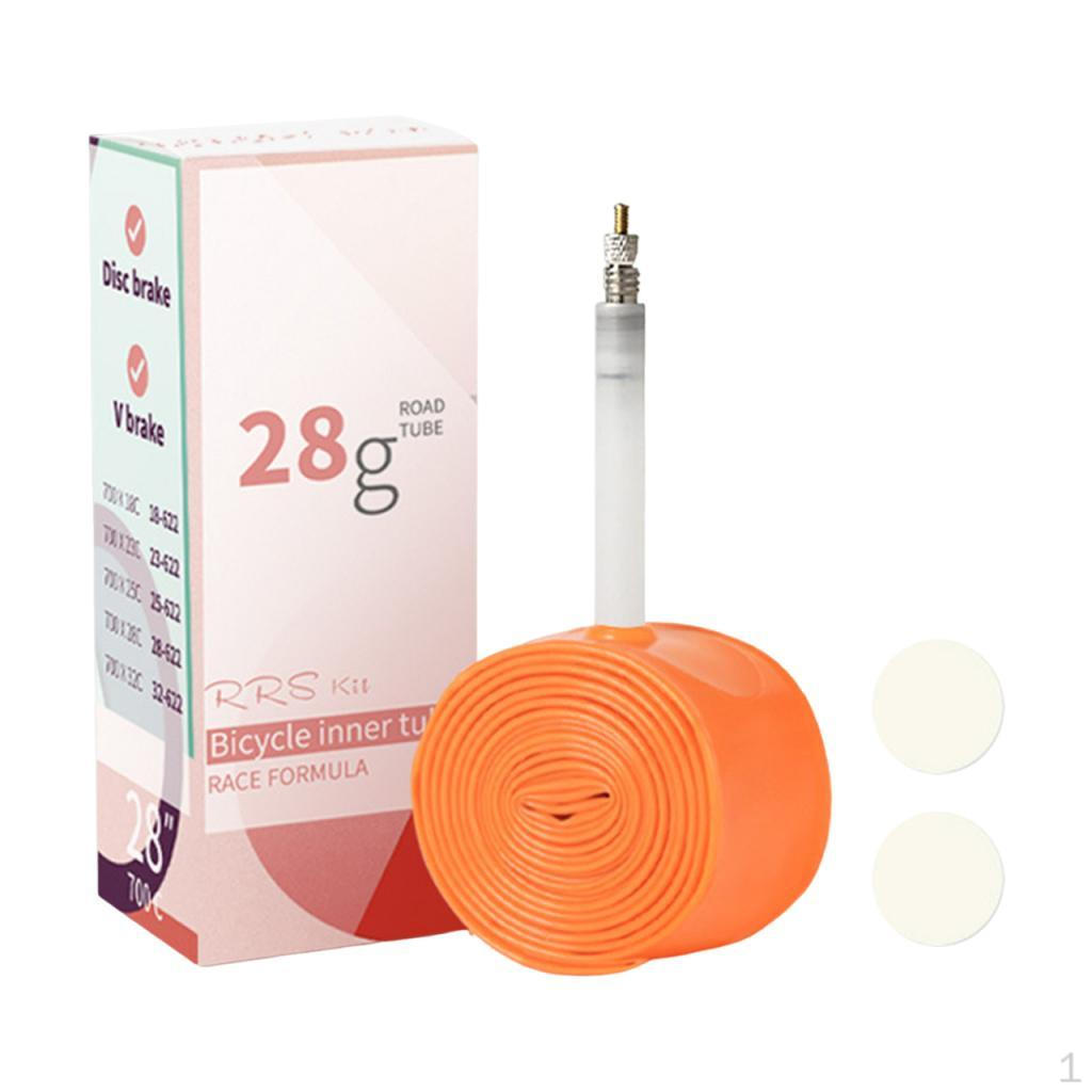 

Bike Inner Tube with Valve Punctureproof Repair Replacement Patches Spare Tire for Outdoor Style C