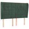 VidaXL Headboard with Ears Dark Green 147x23x118-128 Cm Velvet3118007