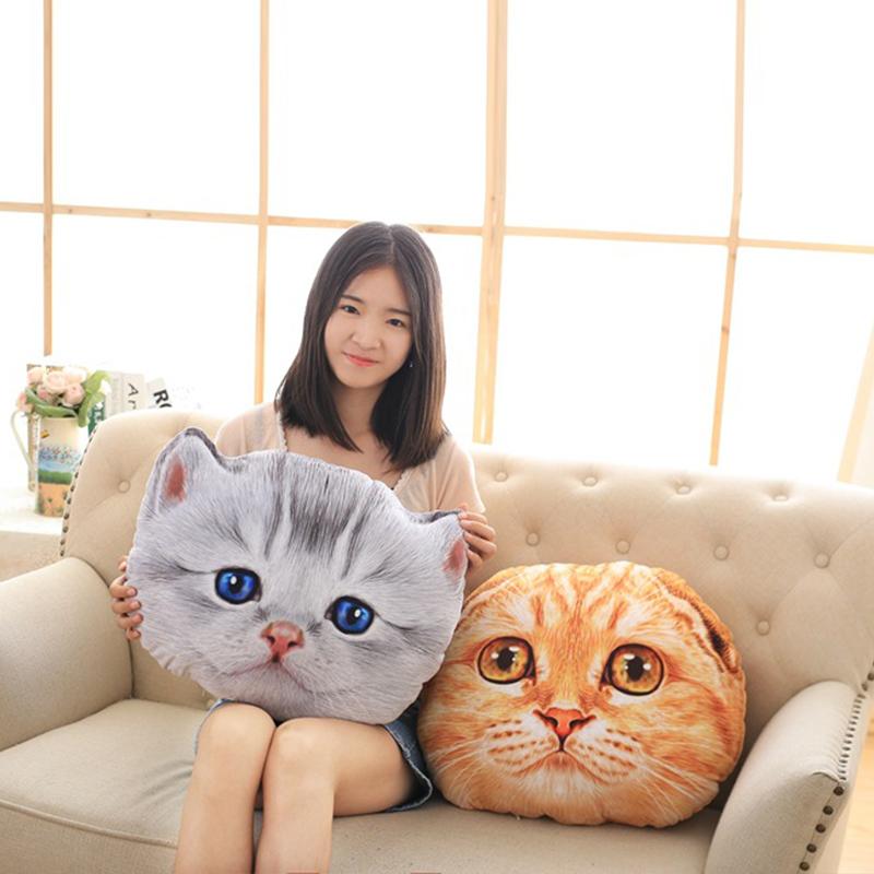 Crystal Velvet Pillow, Sofa Cushion, Removable Washable Pillow, Cartoon Simulation Cute Kitten Pillow, Plush Velvet Pillow,Sofa Decoration