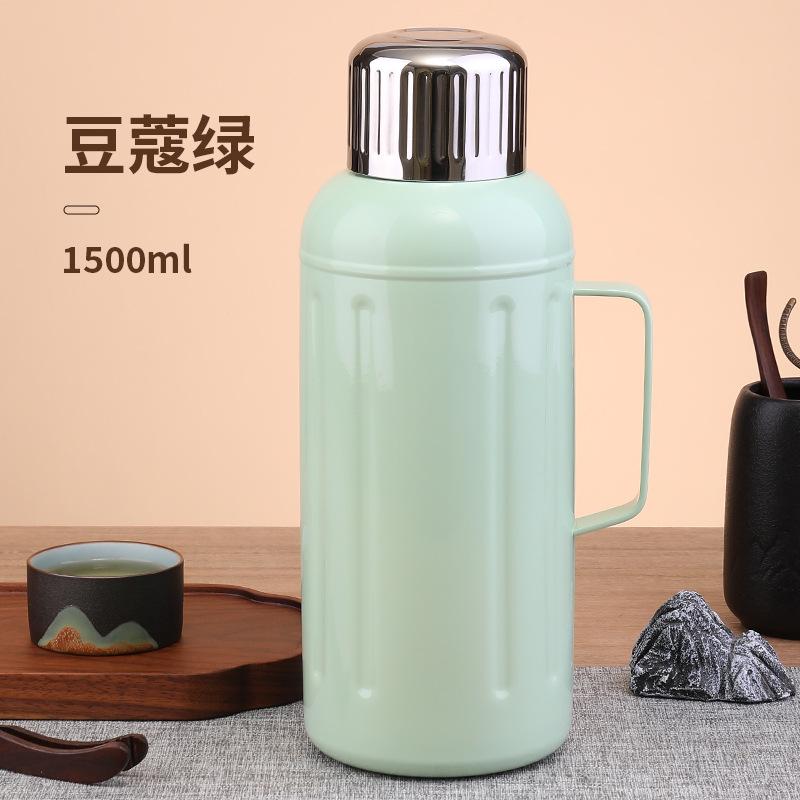 Thermos cup Men s household outdoor thermal insulation kettle Tea separation handle Water cup 800ml