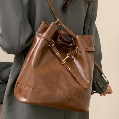 Multifunctional Commuting Women's Bag Large Capacity Travel Backpack High Quality Texture Versatile Retro Handbag Shoulder Bag