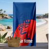 Bolton Wanderers FC Personalized Printed Beach Towel Soccer Logo Support Custom Name Text Absorbent Towel For Sport Travel Special Gift