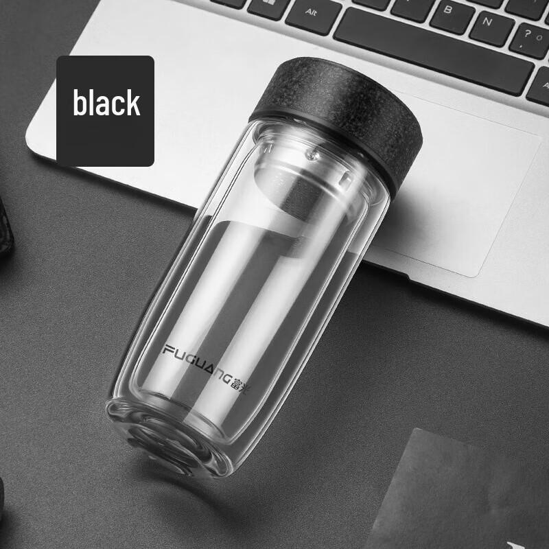 FUGUANG G2132 Double-Layer Glass Tea Infuser Cup