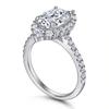 Lindon Classic 925 Sterling Silver  Zircon Ring Ladies Jewelry Wedding Promise Party Gift