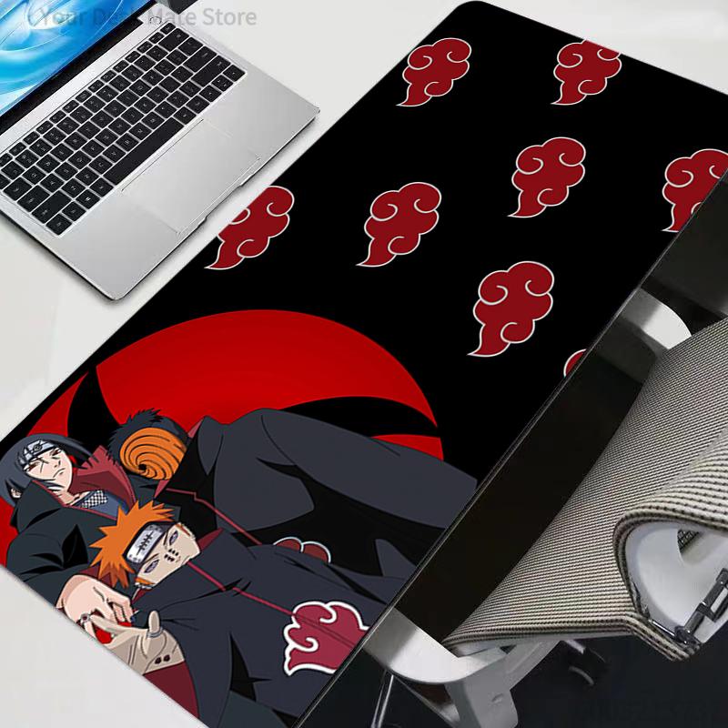 N-Naruto Mouse Pad Anime Gaming Accessories Varmilo Keyboard Desk Mat Gabinete Gamer Carpet Mousepad Mouse Mats