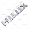 3 Color Metal HILUX Labeling Logo 3D Car Letter Rear Trunk Sticker Badge Tailgate Emblem Car Styling Accessories