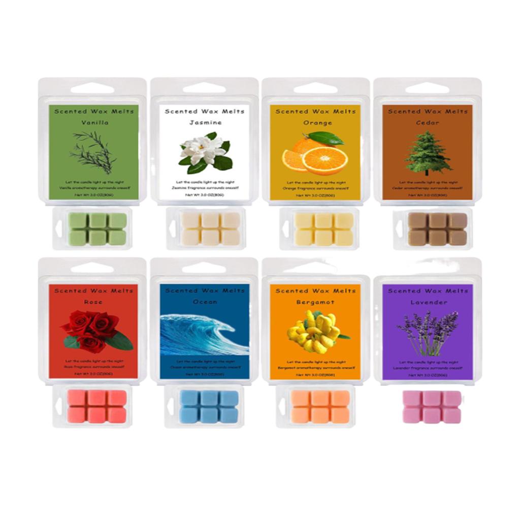 Scented Wax Melts, Strong Scented Soy Wax Cubes For, Wax Melts Wax Cubes, Lemon, Lavender, Sea , Sandalwood, Coffee