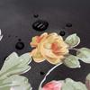 1pc Flower Shelf Liner Black Drawer Cover Paper Self-adhesive Rental House Furniture Decoration DIY Desktop Surface, Retro Self-adhesive Wallpaper