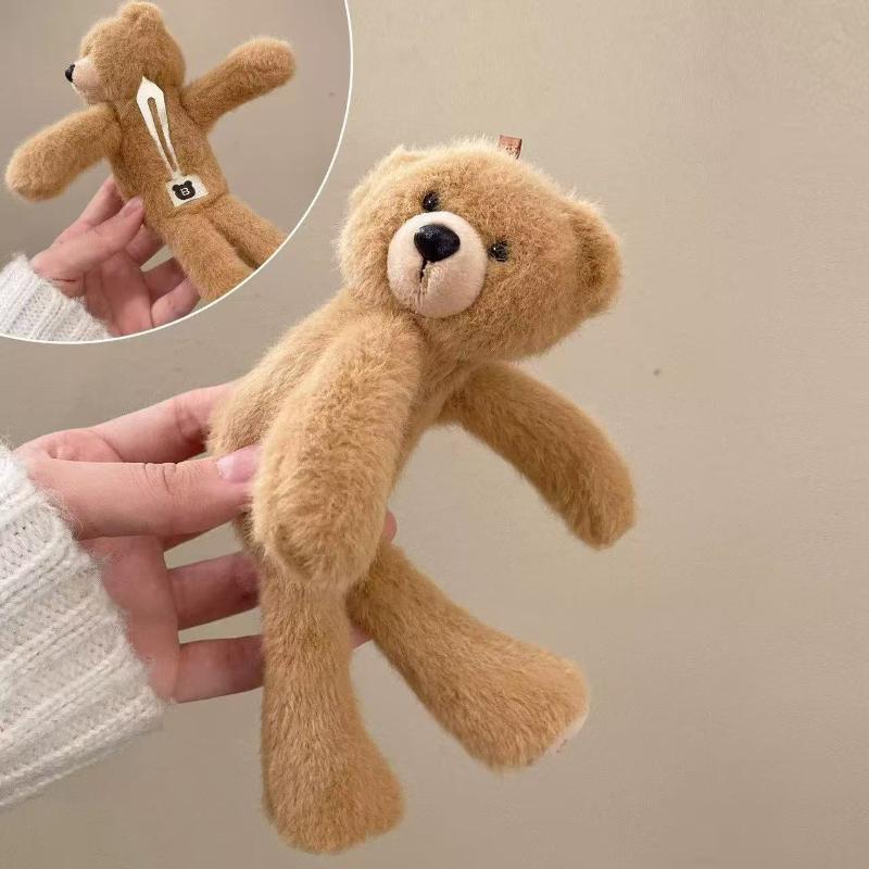 Cute Bear Plush Hair Clip Cartoon Headband Fashionable Elegant Versatile Hair Accessory Sweet Sle Universal Fit Hair Accessories