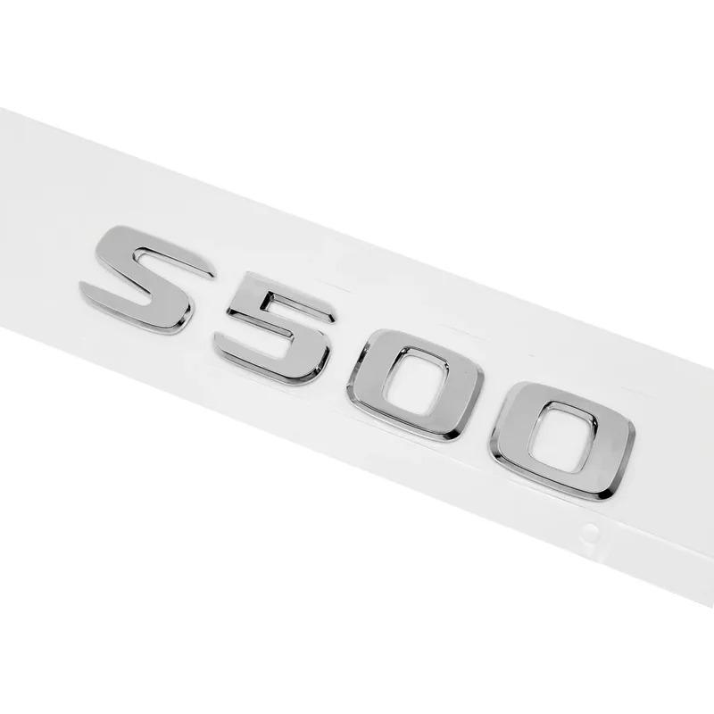 CXAFM1 ABS S500 S500L S600 S600L Trunk Rear Logo Badge Emblem Sticker For Mercedes Benz S Class W126 W140 W220 W221 W222 C217