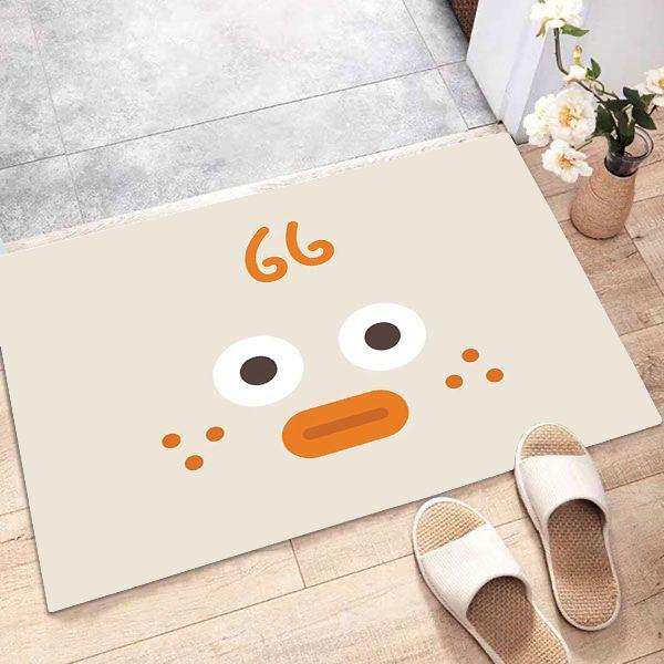 Diatom Mud Anti-Skid Water Absorption Cartoon Funny Entry Door Floor Mat Entrance Door Mat Toilet Bathroom Door Mat Quality