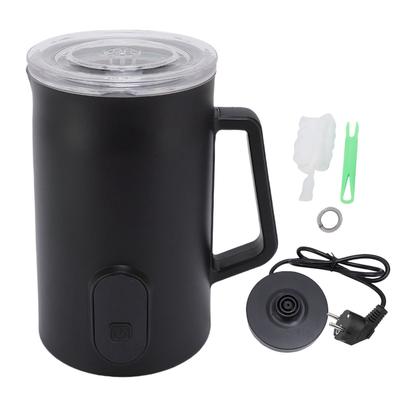 4 In 1 Milk Frother and Steamer Automatic Warm and Cold Milk Foamer for Coffee Latte Cappuccino Hot Chocolate Black