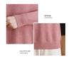 Women's Pure Wool Embroidered Sweater - Half-High Collar, Autumn/Winter, for Middle-Aged & Elderly, Warm Base Layer/Outerwear
