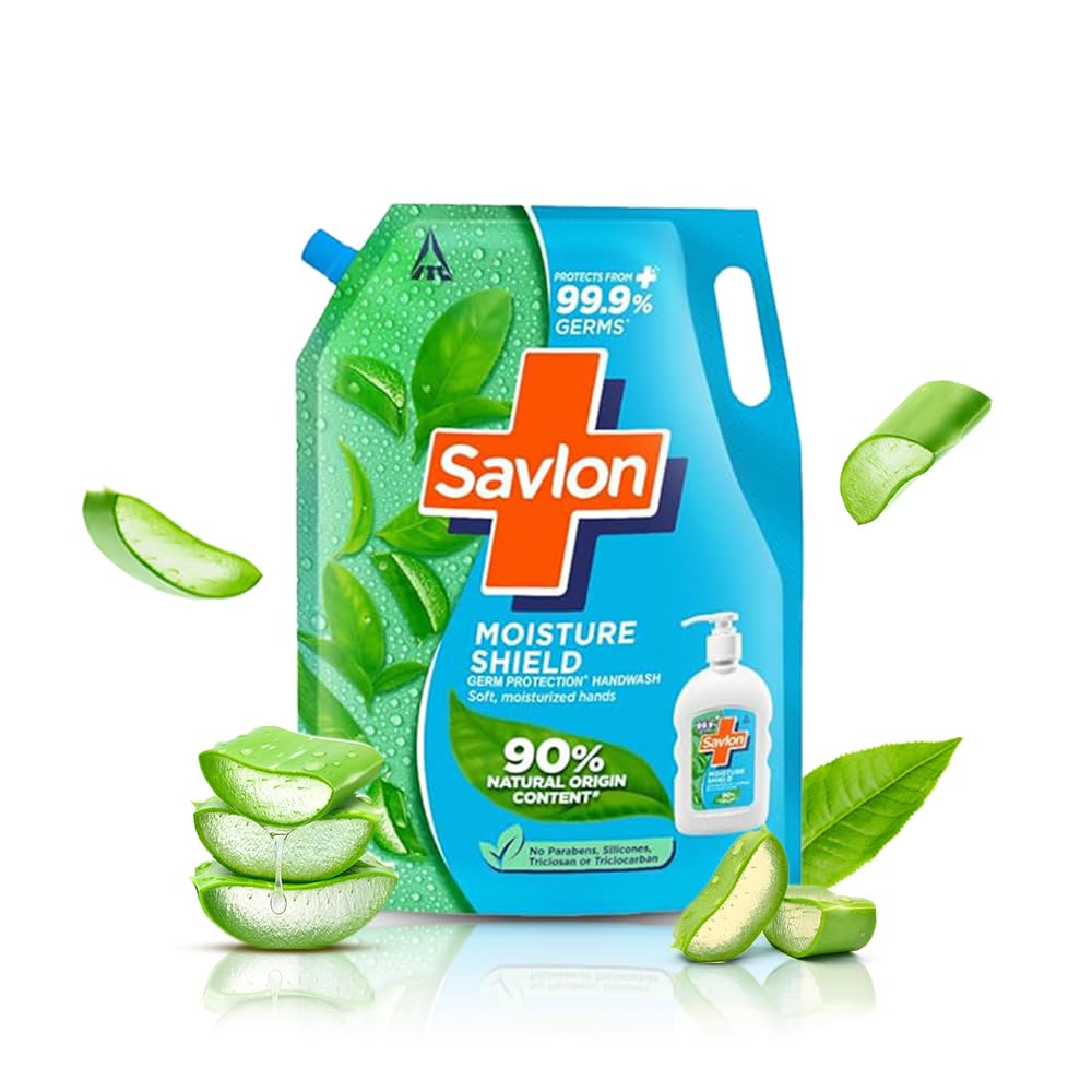 Savlon Moisture Shield Handwash Refill Pouch 1.35L Aloe Vera Soft Moisturizing Germ Protection