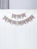 1Pc Pink Wooden Ramadan Muslim Decor Banner Pull Flag Ramadan Kareem Hanging Ornaments Wooden Ornaments Eid Mubarak Happy Gift