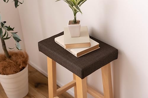 AZUMAYA Bambi High Stool, Brown, CL-789CBR