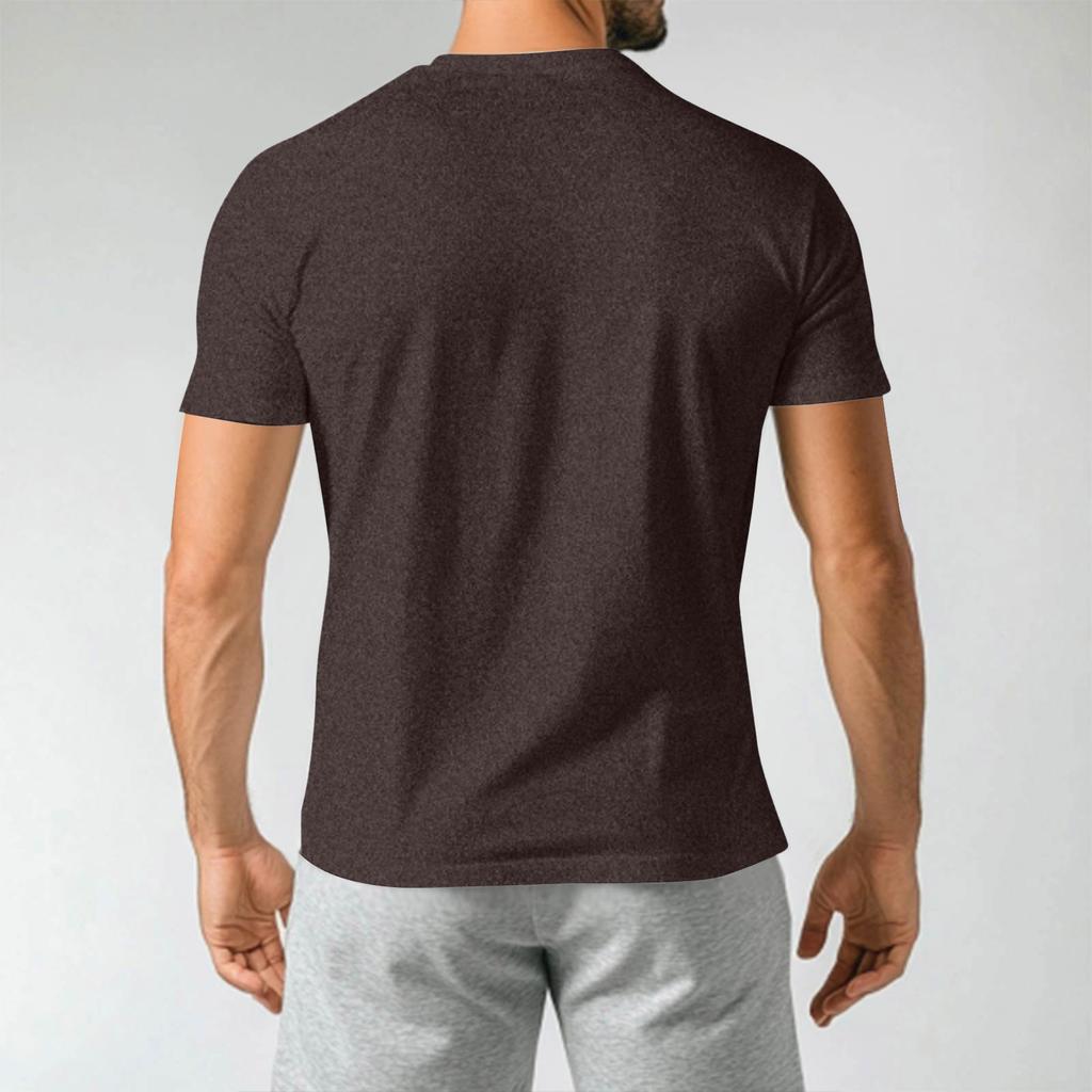 Men's  Popular T-shirt Printed Round Neck Short Sleeve T-shirt