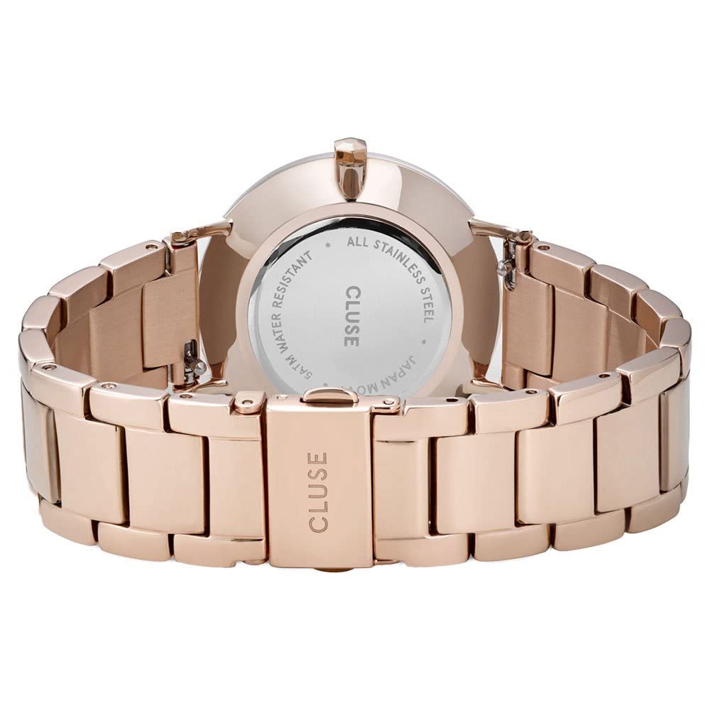 Authorized Dealer [CLUSE] Cluse Watch Women's CW0101203027 Minuit 3-Link Rose Gold White Rose Gold