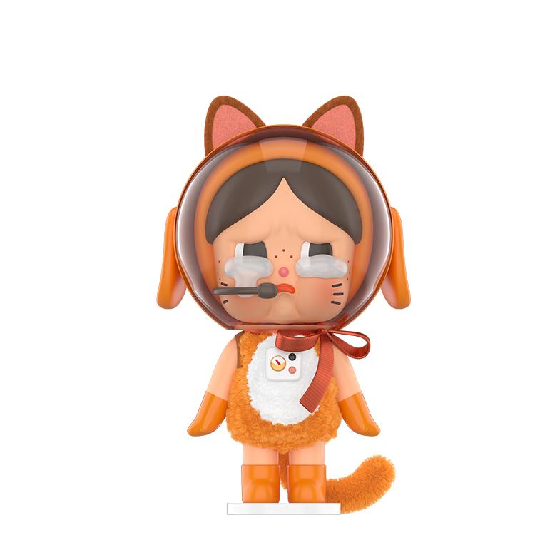 POP MART Crybaby Space Astronaut Cat Figure Trendy Figures 17.8cm PPMT-2512-0014