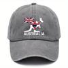 Pc Australia Kangaroo Washed Hats Baseball Hats Hats with Multiple Color Options Adjustable Style DAD Hats Suitable for Out