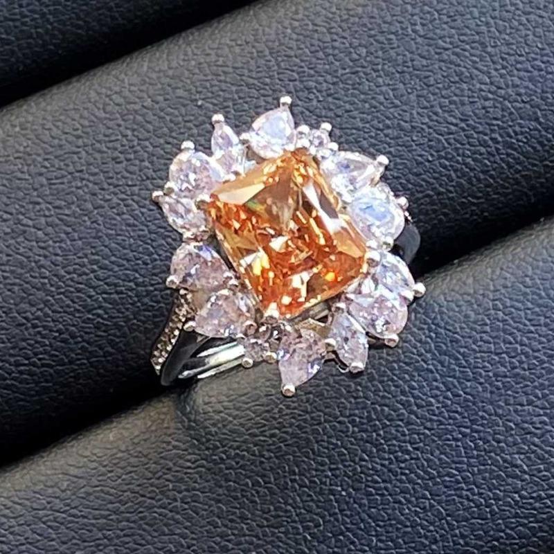 Sace Gems Klasický zirkonový prsten ze slitiny mědi Náušnice Přívěsek Náhrdelník Soupravy šperků Dárky na svatbu