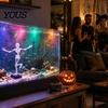 Accessori Subacquei per Halloween Scheletro Danzante Bolla Decorazione Acquario, Pesce Meccanico Mobile per Acquario Ornamento Decorazione Durevole Impermeabile