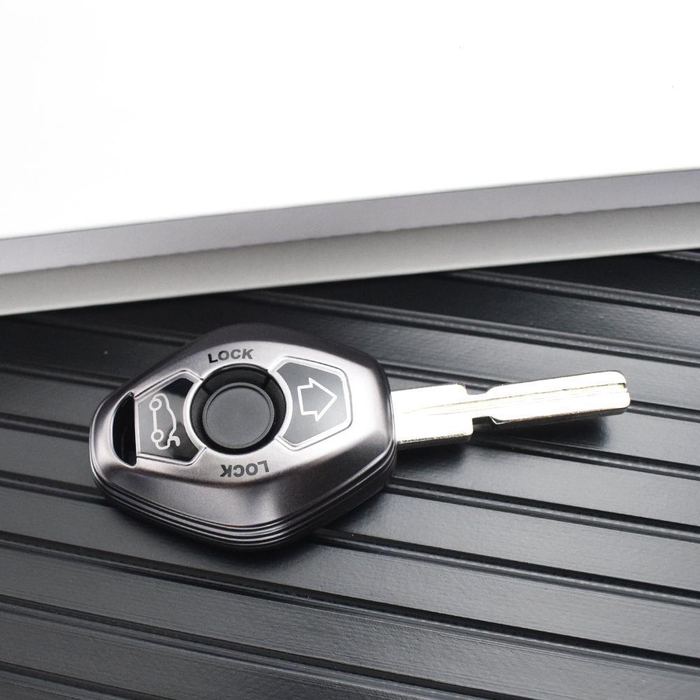 Gun Grey Remote Auto Shell Fob for Bmw X3 E83 X3 E46 E39 E53 X5 Serie 7 5 3 330i Car Key Cover Holder Case Keyless Accessories