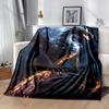 Dragon Roaring Under Night Sky Print Adult Children Warm Blankets Home Travel Car Soft and Comfortable Suitable for All Seasons