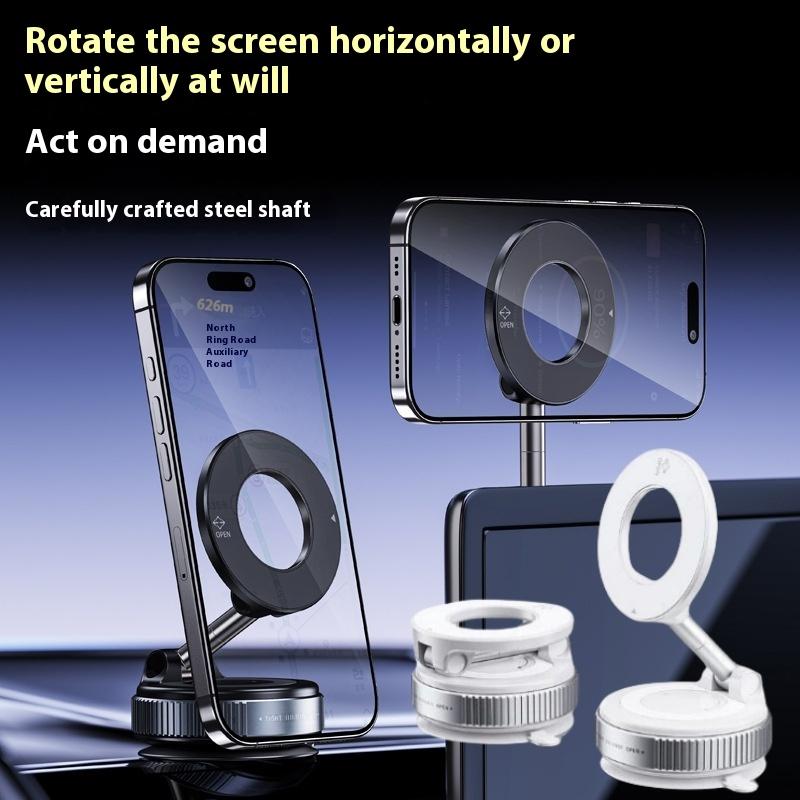 1 Piece Foldable Suction Cup And Magsafe Car Phone Holder Mount Compatible For Phone 12/13/14/15/16 Pro/Max Diy Accessories