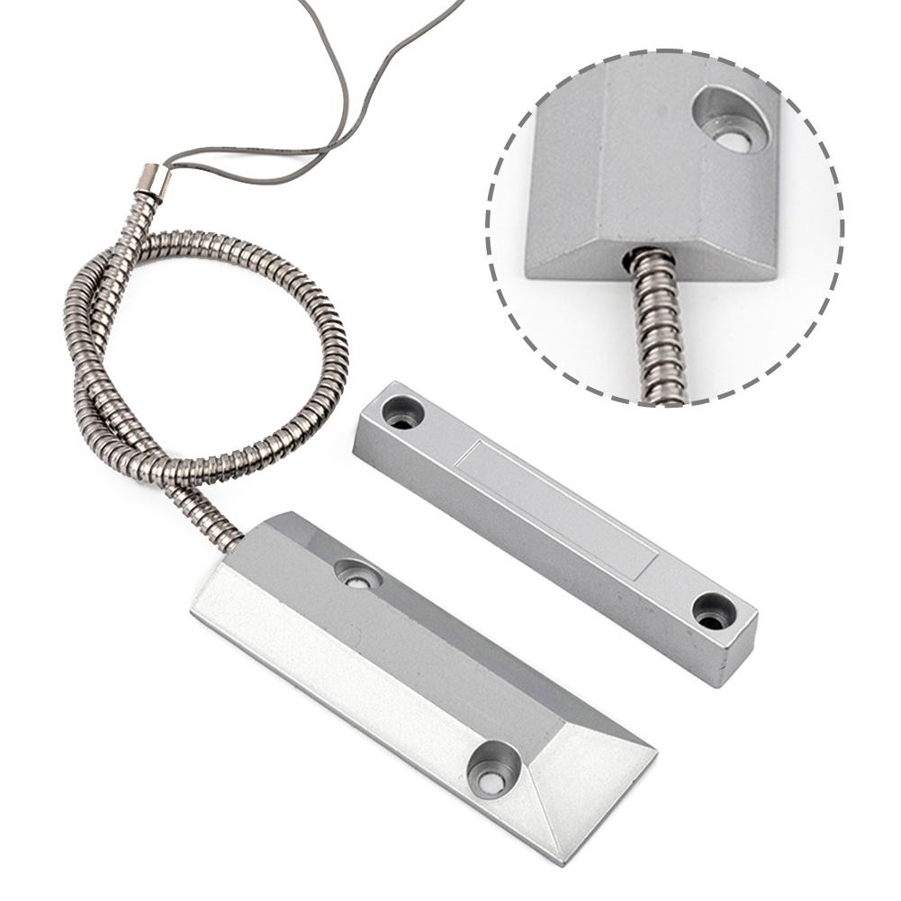 Zinc Alloy Sensor Security Sensor 30cm Cable Length Garage Door Sensor Zinc Alloy Construction Easy Installation