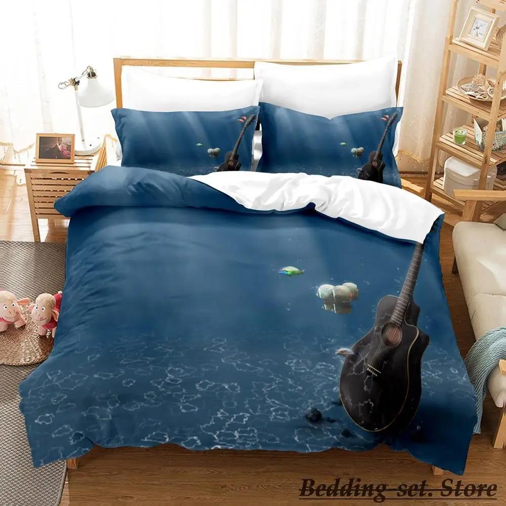 Fire Guitar Bedding Set Single Twin Full Queen King Size Bed Set Adult Kid Bedroom Duvetcover Sets Anime Parure De Lit Bed