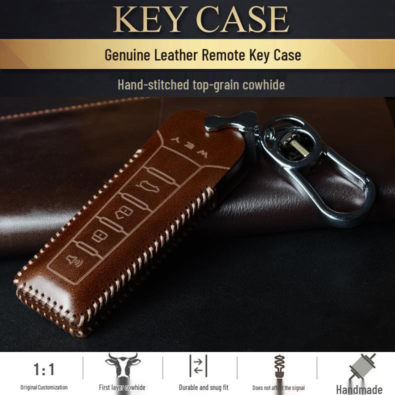 Leather Key Case for Great Wall WEY VV5, VV6, VV7, P8, Tank 300