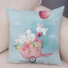 Cute Cartoon Giraffe Fox Reindeer Pillow Cover Nordic Children's Room Decoration Sofa Home Animal Cushion