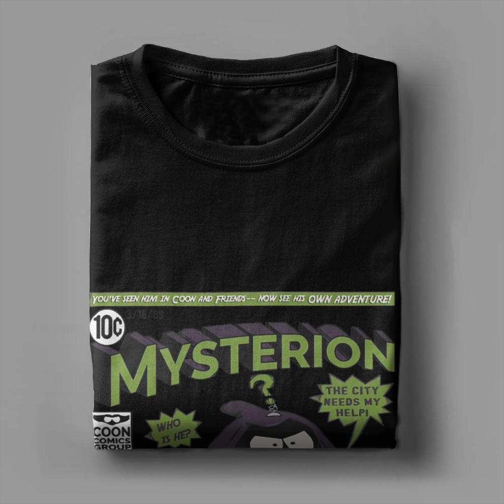 Leisure Souths Parks T-Shirts Men Round Neck 100% Cotton T Shirts Mysterion Short Sleeve Tee Shirt Plus Size Clothes