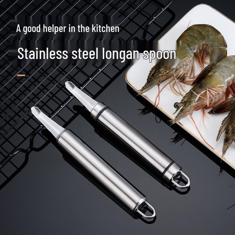 Stainless Steel Shrimp Deveiner and Longan Pitter Tool