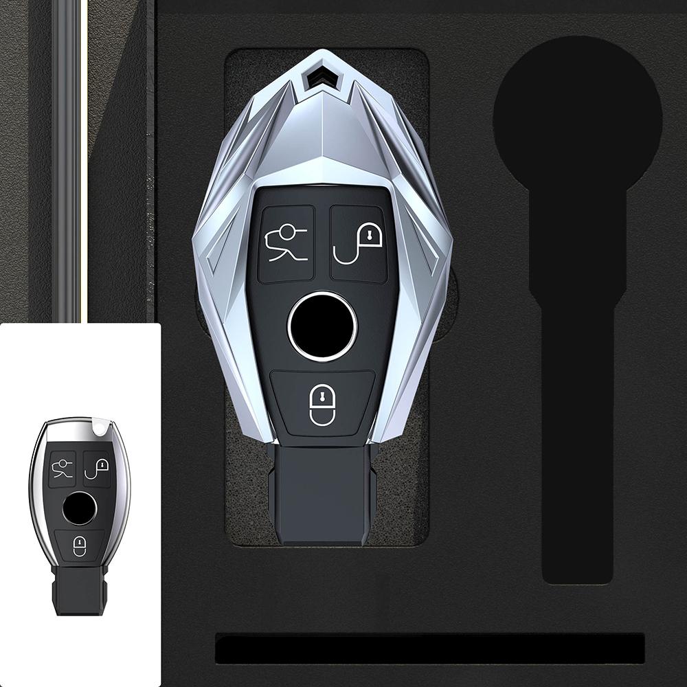 Zinc Alloy Car Key Case For Mercedes Benz E Class W213 W205 E200 E260 E300 E320 Amg Cla Remote Fob Shell Case