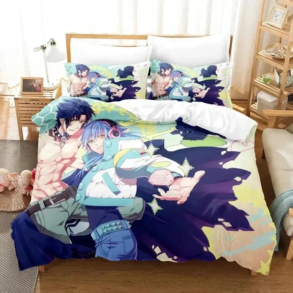 3D Print Anime Dramatical Murder Game Comfortable Duvet Cover Pillowcase Bedding Set Children Bedroom Decoration Home Textile