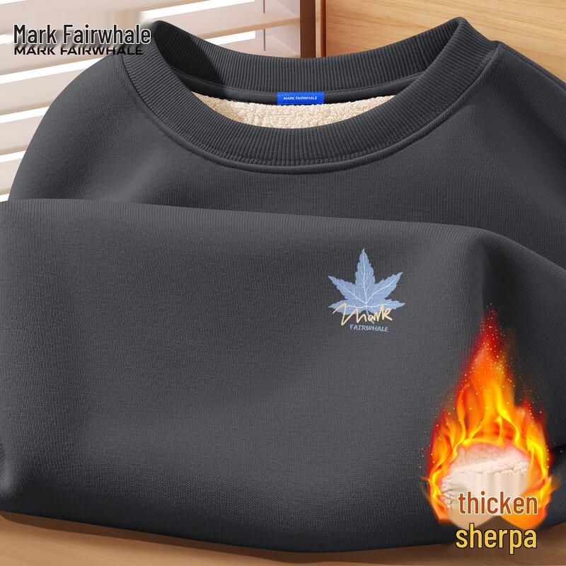 

Mark Hua Fei Men s American Trendy Heavyweight Fleece Lined Sweatshirt L